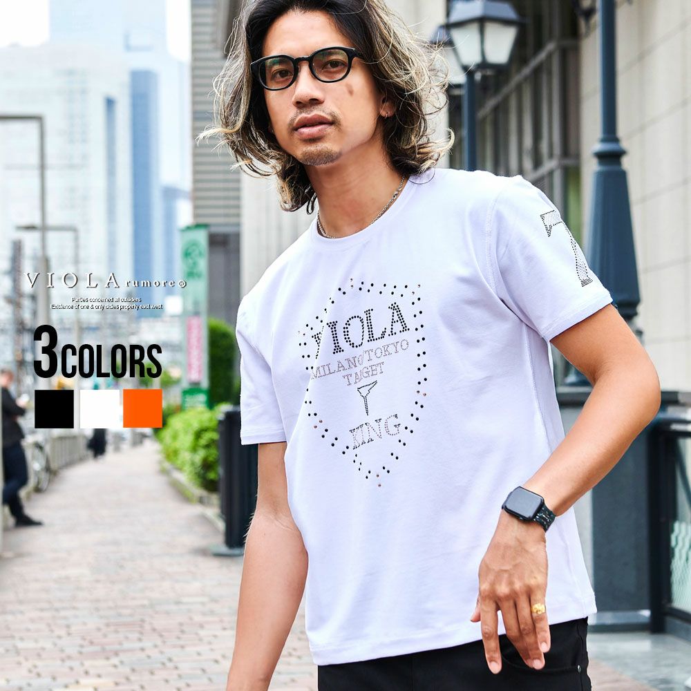 VIOLA(ヴィオラ)裏使いクルー半袖Tシャツ/全3色