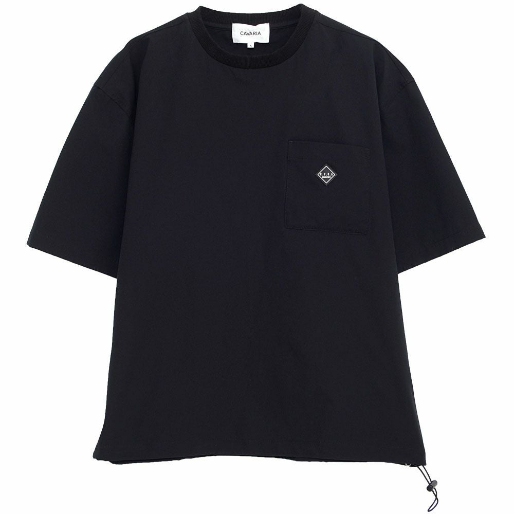GUHROOVY 黒 半袖 Tシャツ 【XL】グルーヴィー C.V.R.A(シーブイアールエー)クルーネック メッシュストレッチドロー