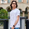 LUXE／R(ラグジュ)クルーネック ランダムラインストーンCAT半袖Tシャツ/全2色 