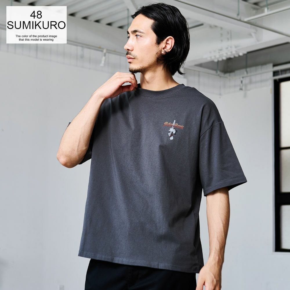 り*♡様 ヒスミニ タトゥティシャツ新品タグ付き Disney（ディズニー） tシャツ ピグメントロングスリーブTシャツ