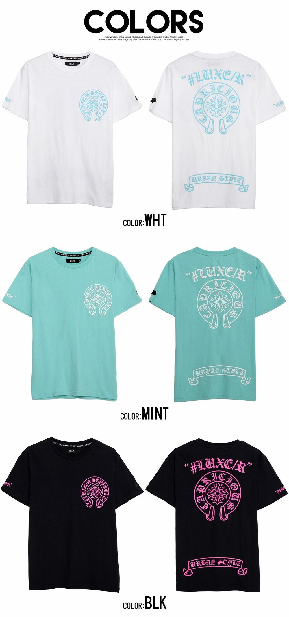 半袖Tシャツ メンズ LUXE／R(ラグジュ)クルーネック サークルロゴ半袖T