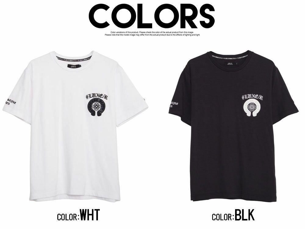 半袖Tシャツ メンズ LUXE／R(ラグジュ)クルーネック サークルロゴ半袖T