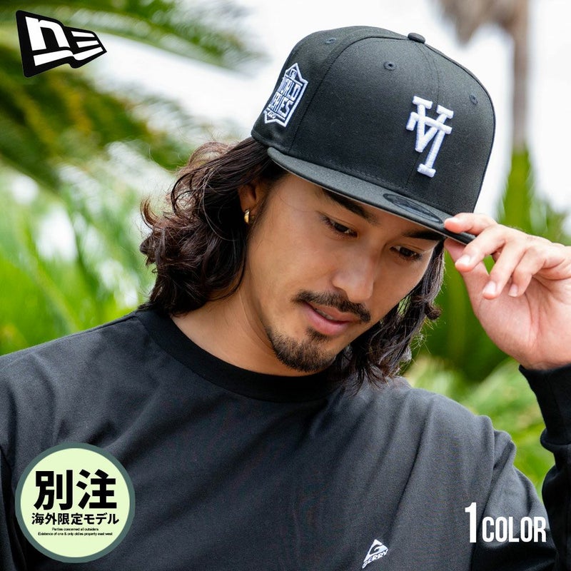  NEW ERA(ニューエラ)別注海外限定モデル 逆さロゴ 9FIFTY SNAPBACK ドジャースCAP(BLK)/全1色