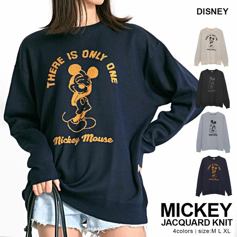 DISNEY(ディズニー)MICKEY ジャガードニット/全4色