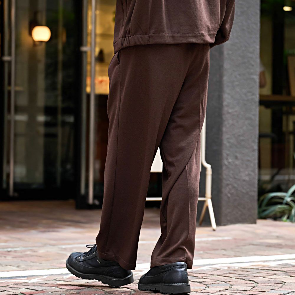 ワイドパンツ メンズ CavariA(キャバリア)ポンチ2タックワイドパンツ/全3色
