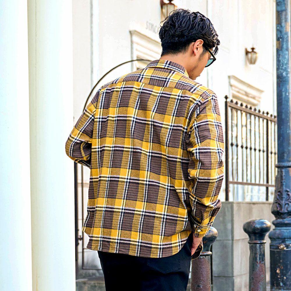 NATURAL STORY(ナチュラルストーリー)USAコットン長袖チェックシャツ/全7色