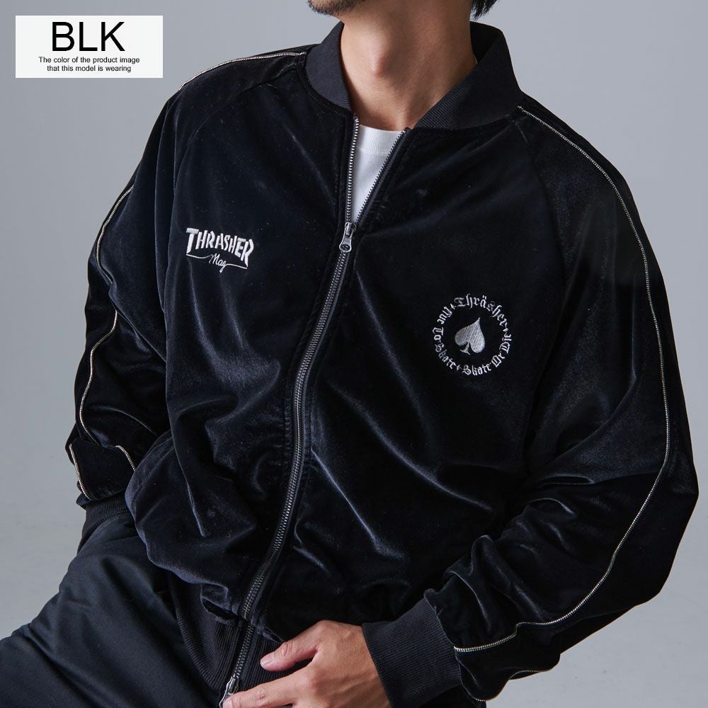 THRASHER(スラッシャー)ベロアスカジャン/全2色