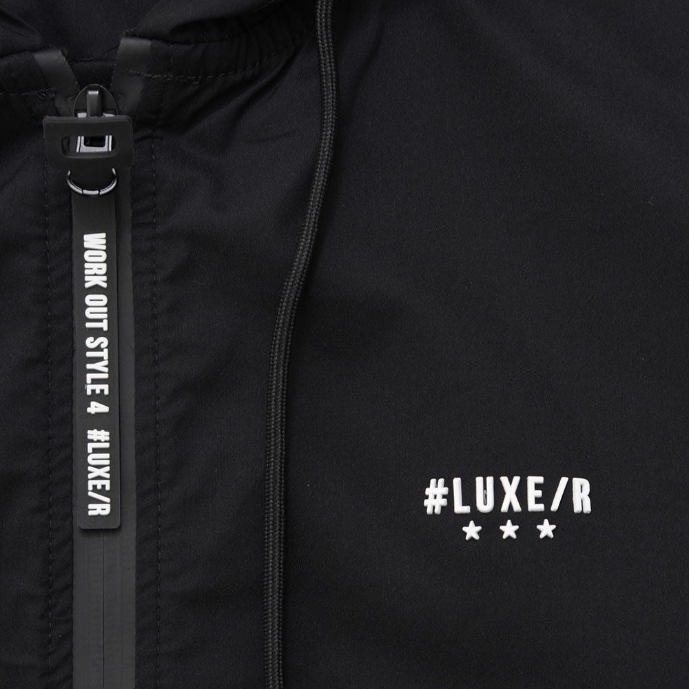 LUXE／R(ラグジュ)撥水加工ストレッチナイロン布帛ZIPパーカー/全4色