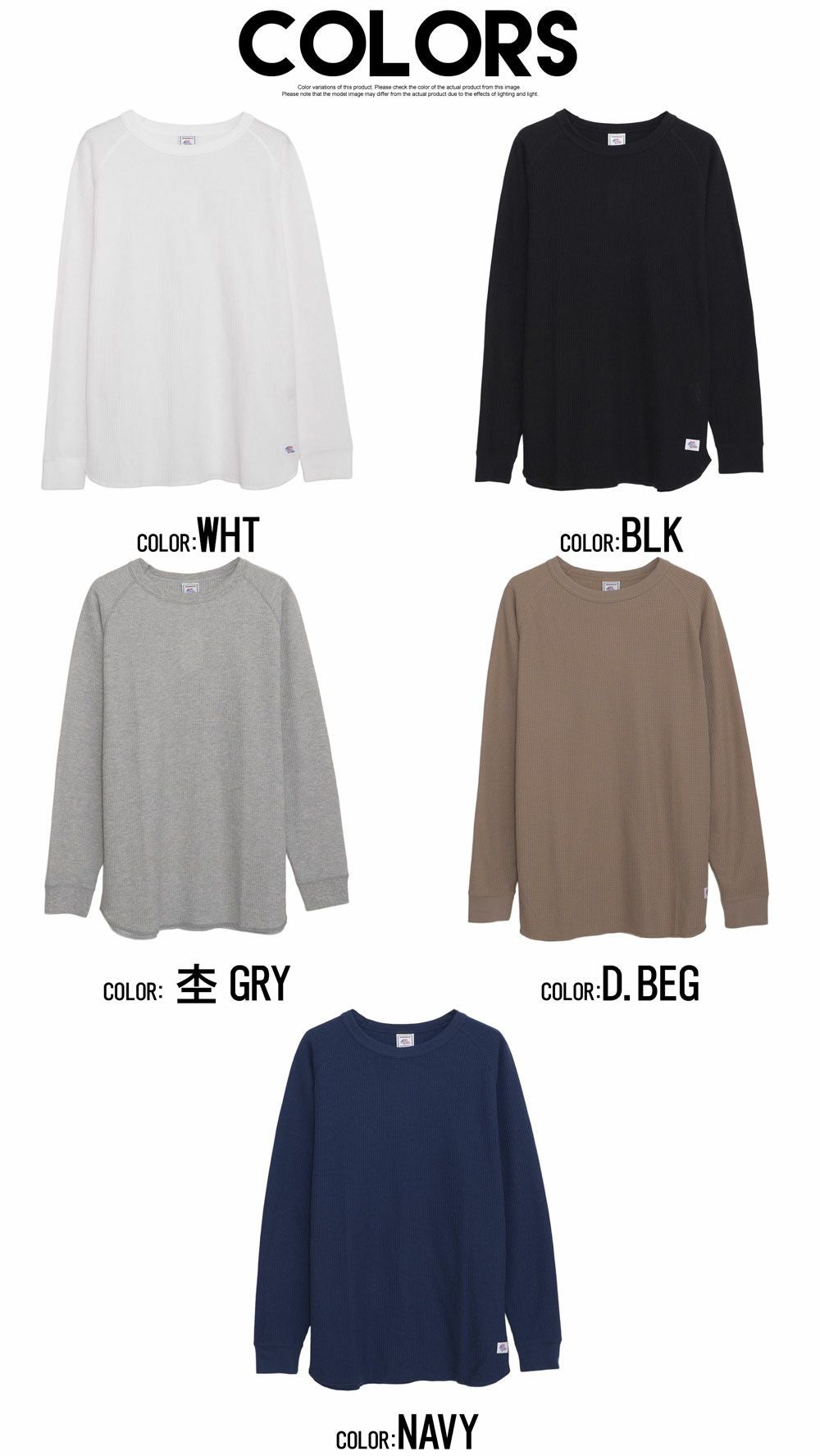 JEMORGAN LONG JOHNS(ジェーイーモーガンロングジョーンズ)CVCワッフル