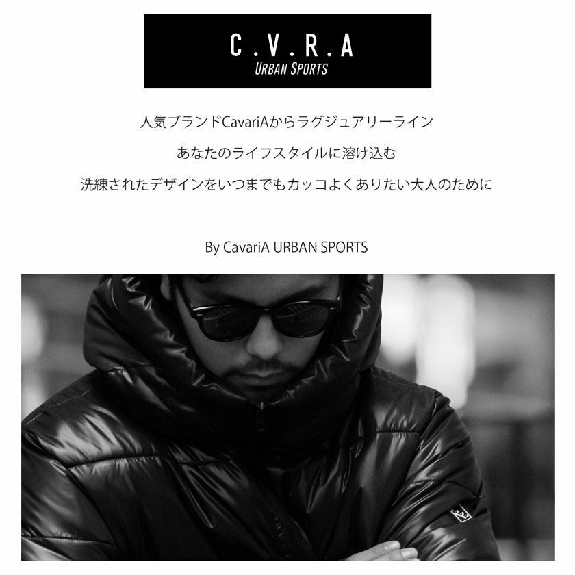 送料無料】C.V.R.A(シーブイアールエー)ブランド刺繍ハイネック中綿