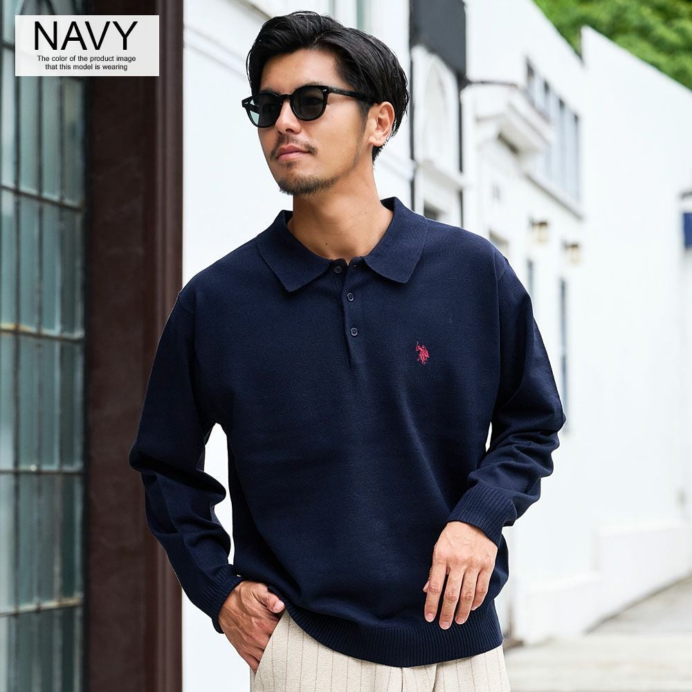 U.S. POLO ASSN.(ユーエスポロアッスン)長袖ニットポロ/全3色