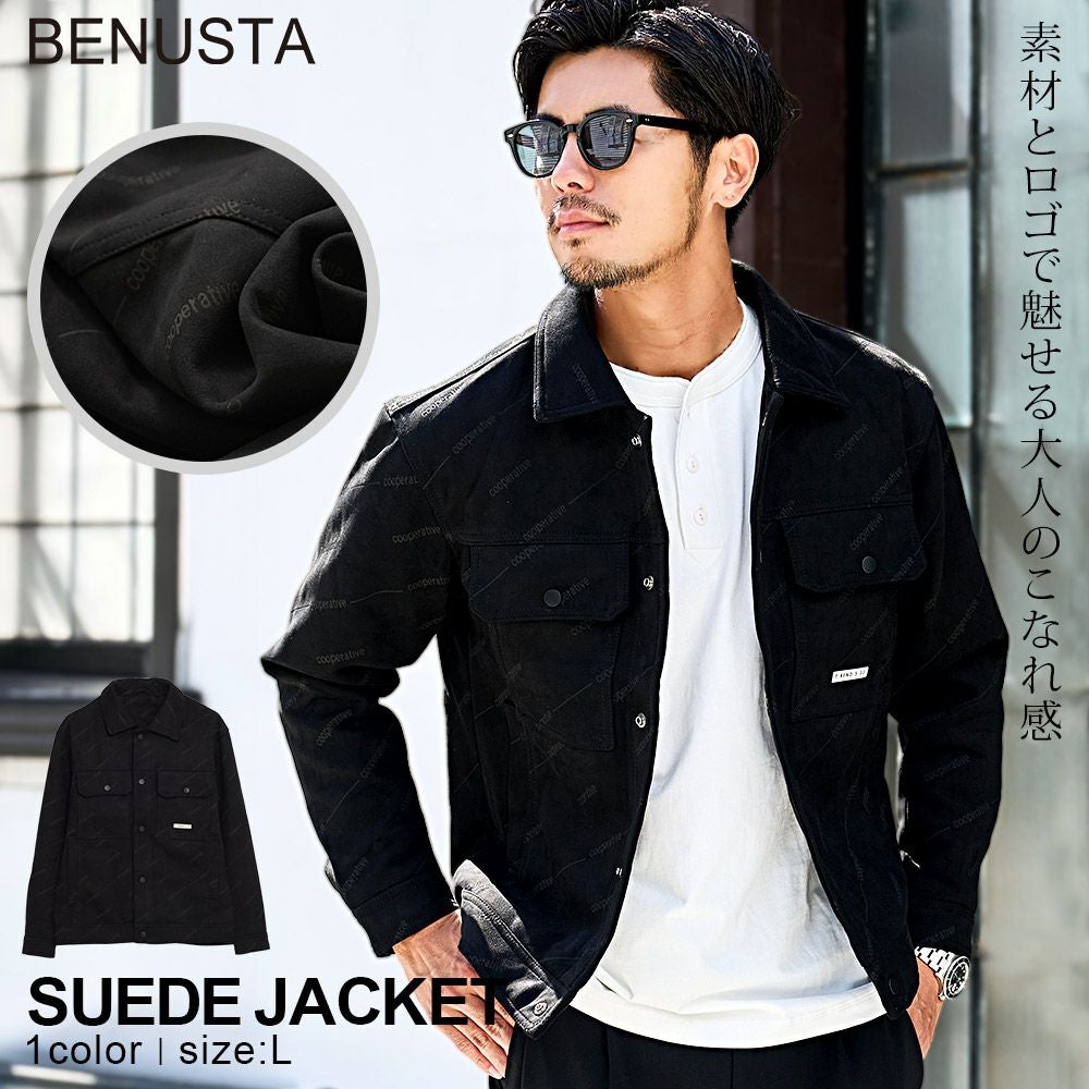 BENUSTA(ベヌスタ)スウェードジャケット/全1色