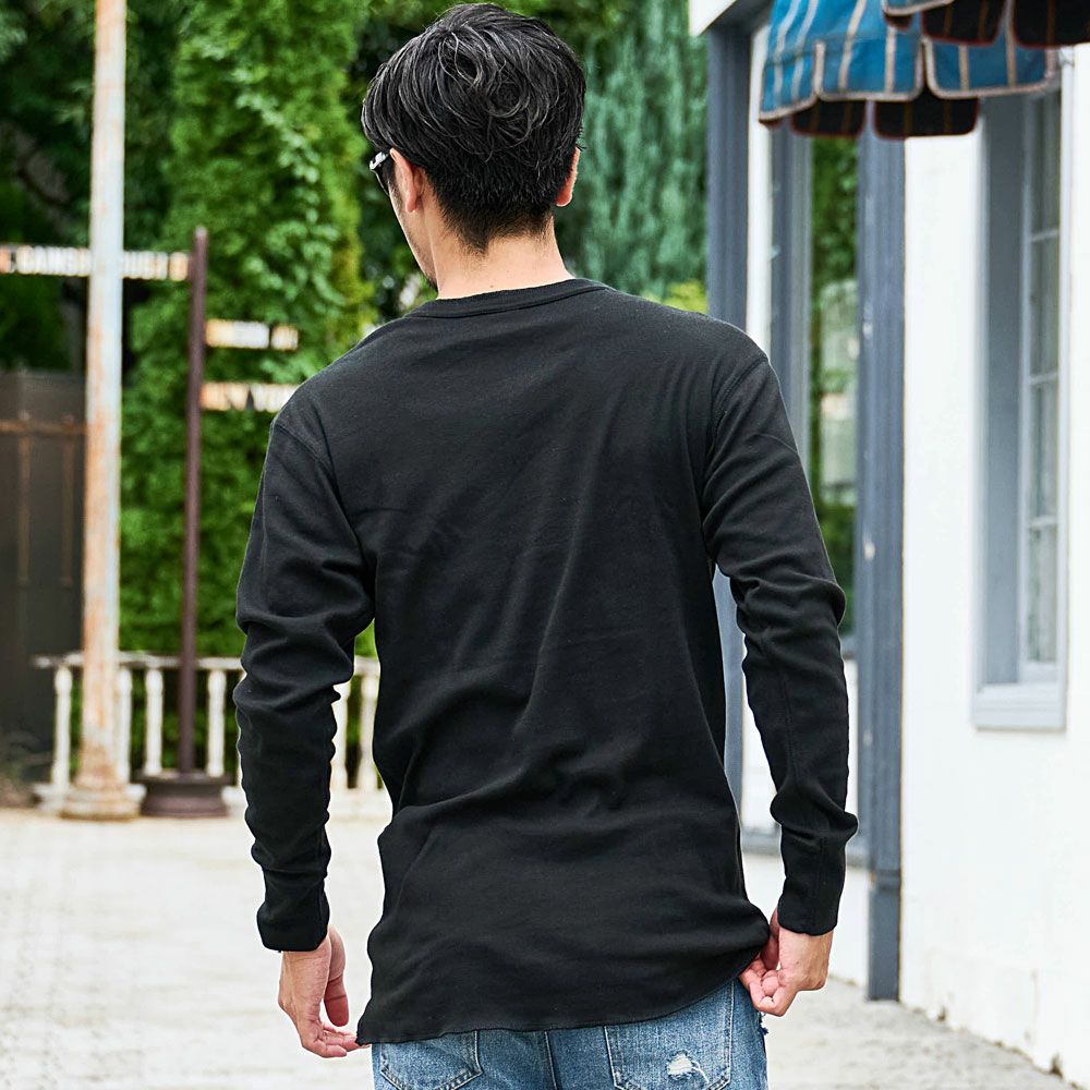 Bitter select(ビターセレクト)ヘンリーネック長袖Tシャツ/全5色