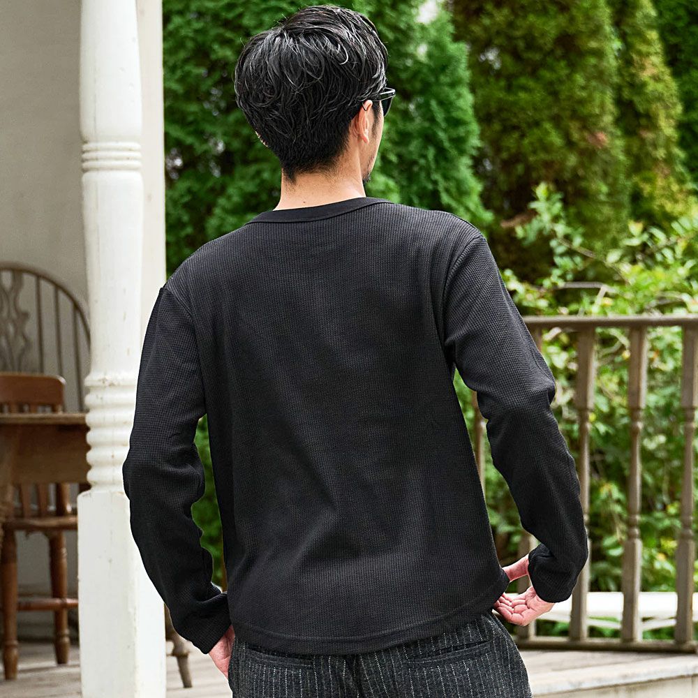 Bitter select(ビターセレクト)サーマルヘンリーネック長袖Tシャツ/全5色