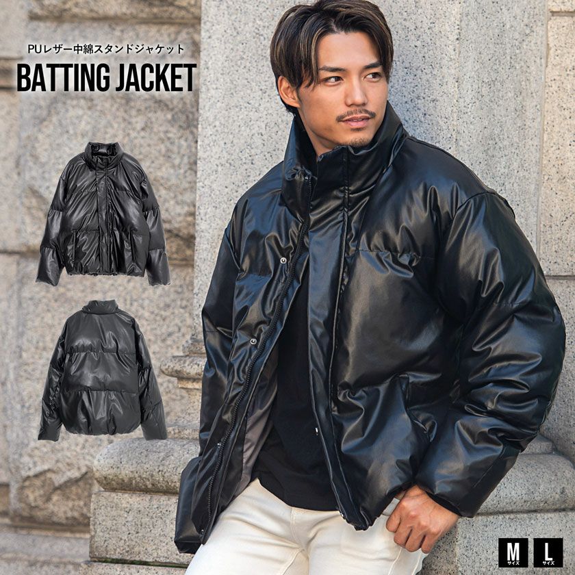 CavariA(キャバリア)PUレザースタンド中綿JKT/全1色