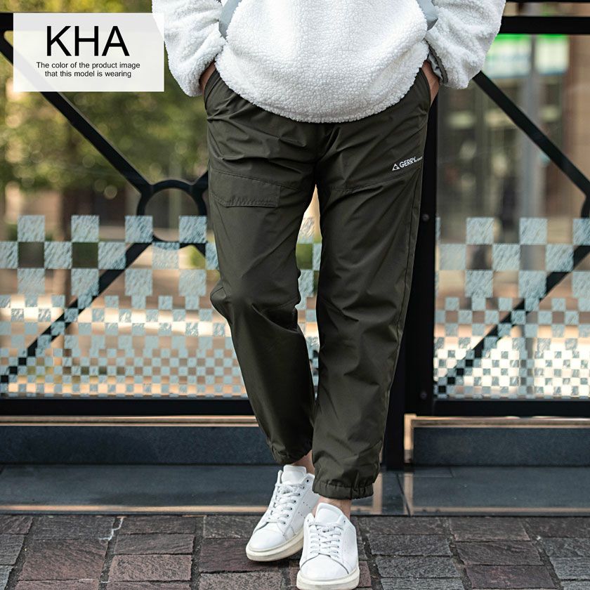 GERRY(ジェリー)ポリストレッチ撥水防風裏トリコットカーゴジョガー
