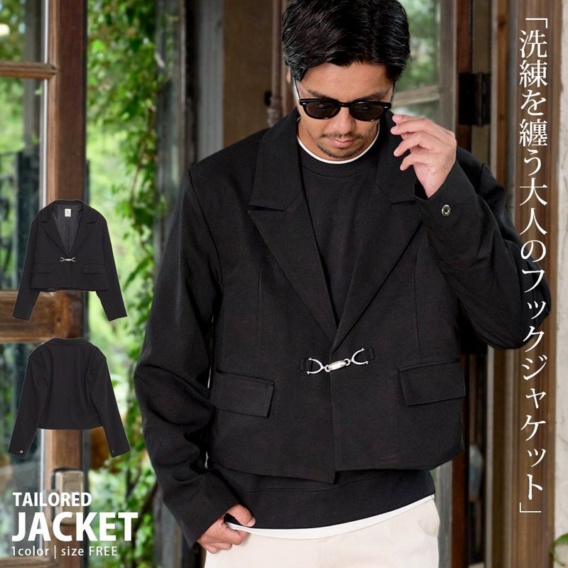  Bitter select(ビターセレクト)デザインフックボタンテーラードジャケット/全1色