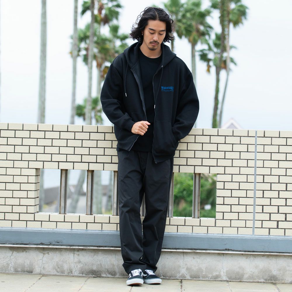 THRASHER(スラッシャー)裏起毛/FULL ZIP HOODIE長袖/全2色