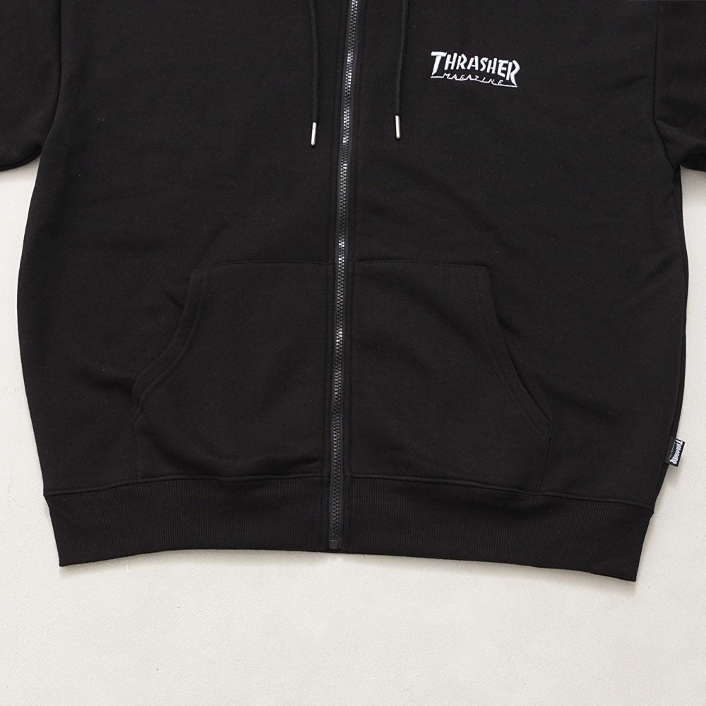 THRASHER(スラッシャー)裏起毛/FULL ZIP HOODIE長袖/全2色