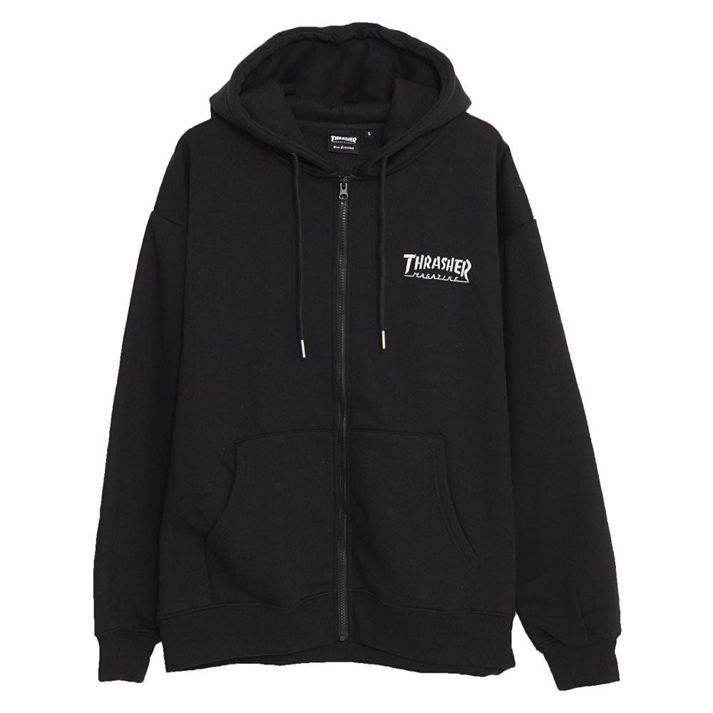THRASHER(スラッシャー)裏起毛/FULL ZIP HOODIE長袖/全2色