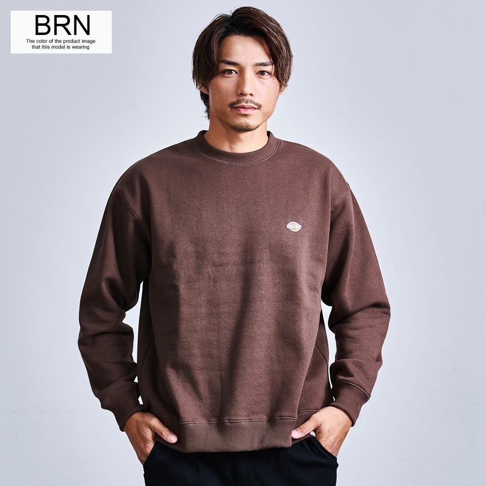 Dickies(ディッキーズ)裏起毛ワッペンクルーネックトレーナー/全4色