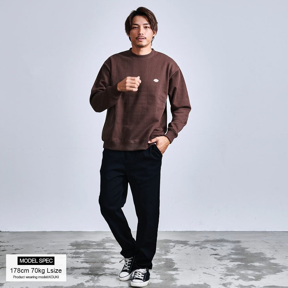 Dickies(ディッキーズ)裏起毛ワッペンクルーネックトレーナー/全4色