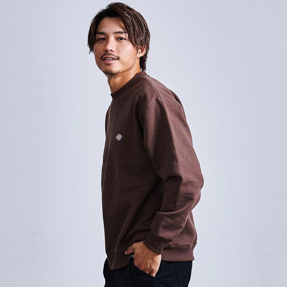 Dickies(ディッキーズ)裏起毛ワッペンクルーネックトレーナー/全4色