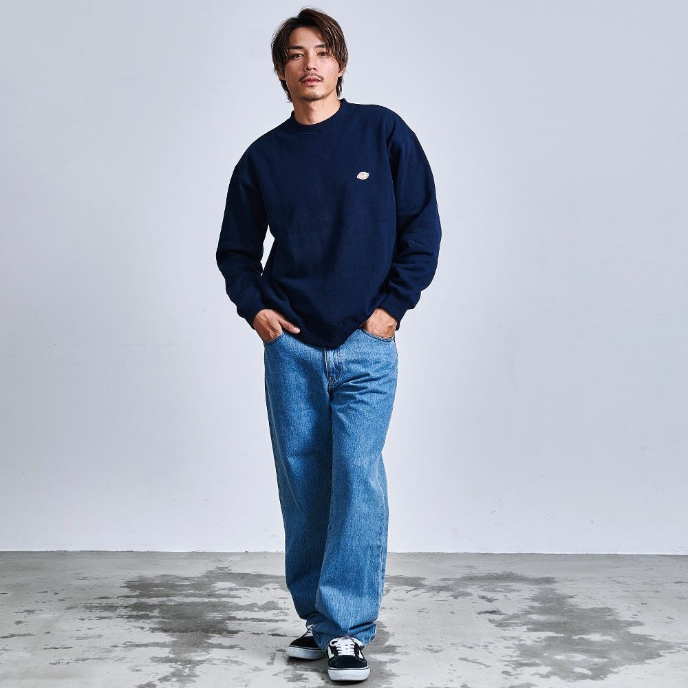 Dickies(ディッキーズ)裏起毛ワッペンクルーネックトレーナー/全4色