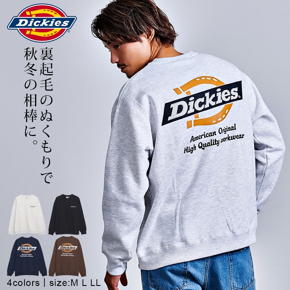 Dickies(ディッキーズ)裏起毛刺繍プリントクルーネックPO/全4色