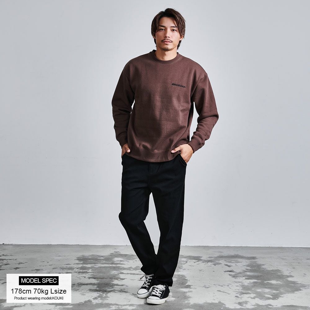 Dickies(ディッキーズ)裏起毛刺繍プリントクルーネックトレーナー/全4色