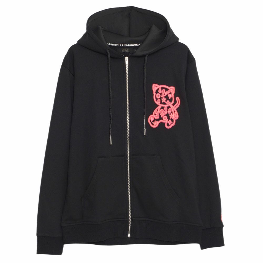 LUXE／R(ラグジュ)ハイメッシュプリントジップパーカー/全2色