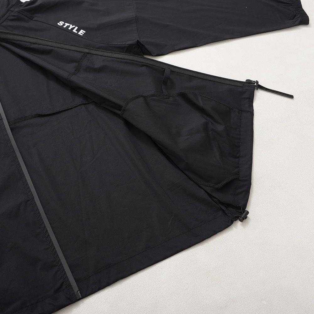 LUXE／R(ラグジュ)撥水加工ストレッチナイロン布帛切替止水ジップ