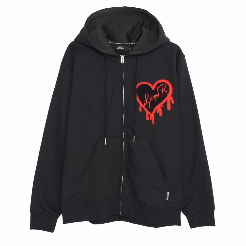 LUXE／R(ラグジュ)ドロッピングハートジップパーカー/全3色