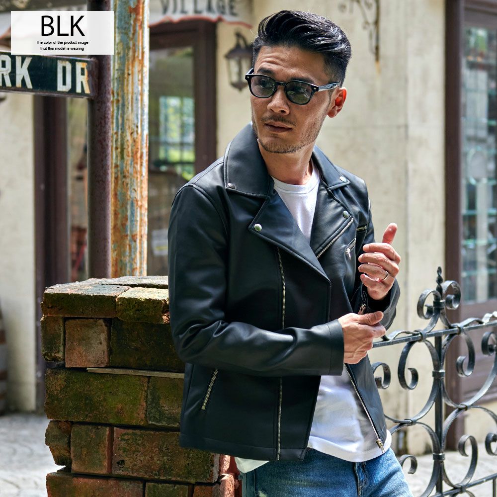 VICCI(ビッチ)PUレザーダブルライダースジャケット/全1色