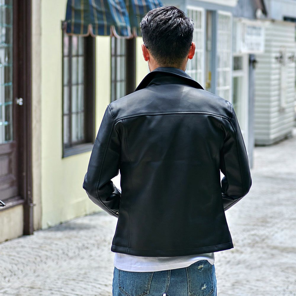 VICCI(ビッチ)PUレザーダブルライダースジャケット/全1色