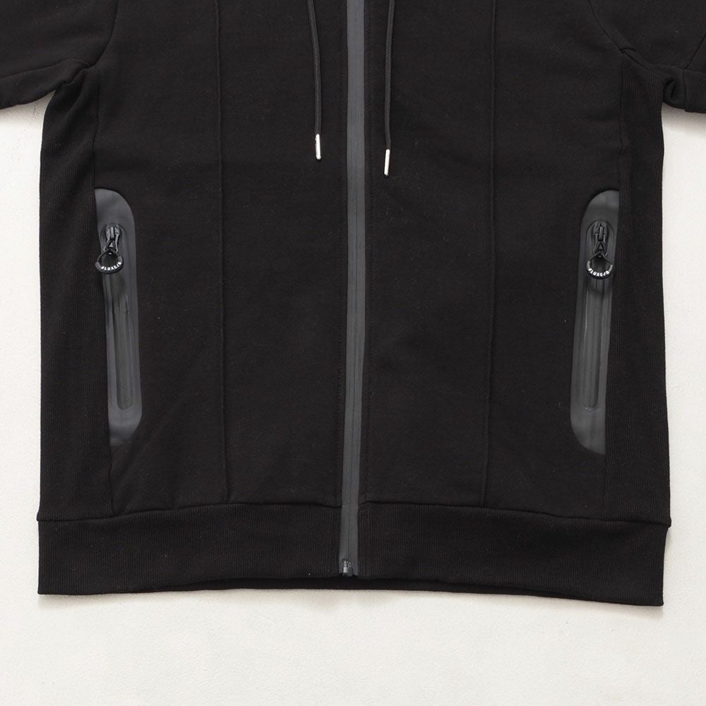LUXE／R(ラグジュ)ストレッチ裏フリースジップパーカー/全2色