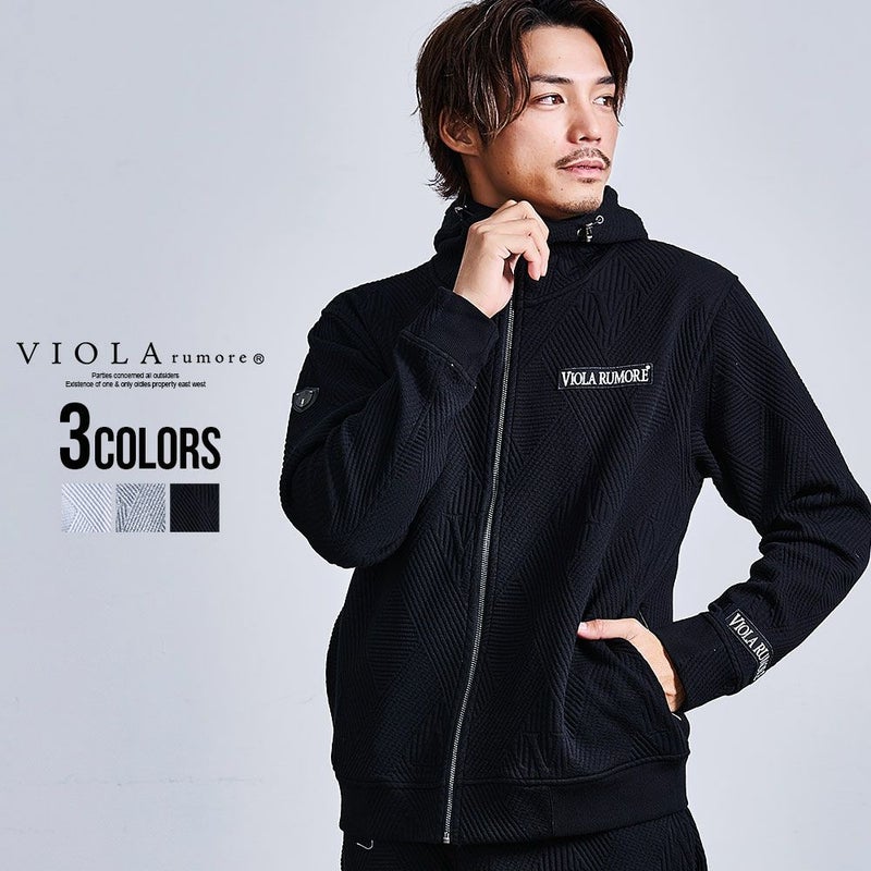 VIOLA(ヴィオラ)接結JQ長袖ZIPパーカー/全3色