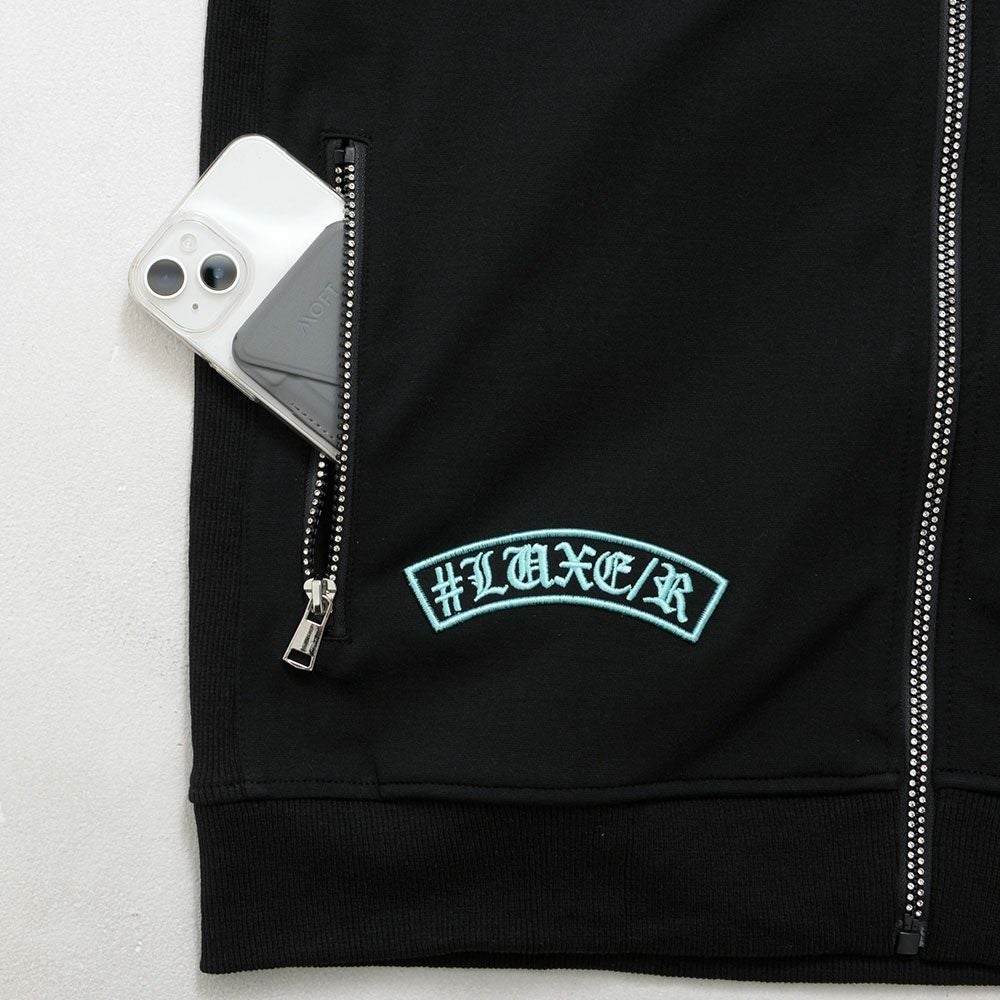 N様　オーダー専用ページ LUXE／R(ラグジュ)ラインストーンジップ刺繍パーカー/全3色
