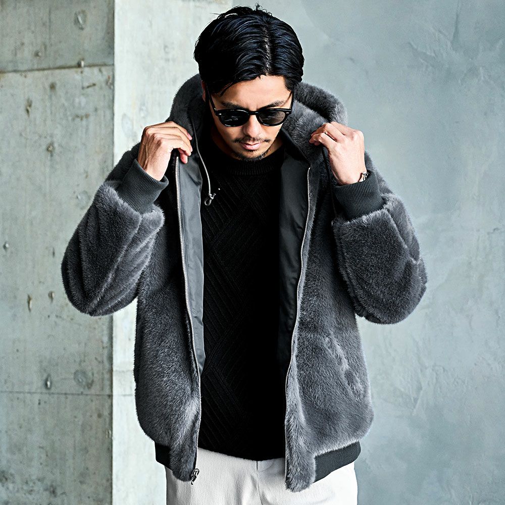 CavariA(キャバリア)リバーシブルファーブルゾン/全3色