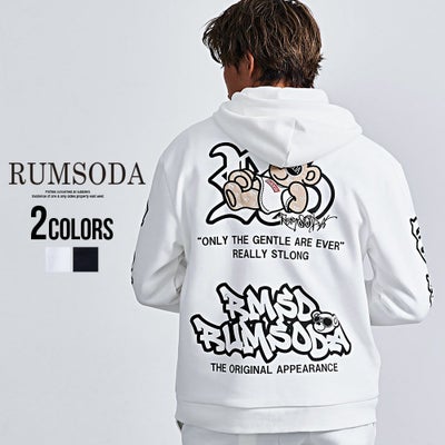 RUMSODA(ラムソーダ)ダブルフェイスPt×ツイルアップリケ刺繍ZIP 