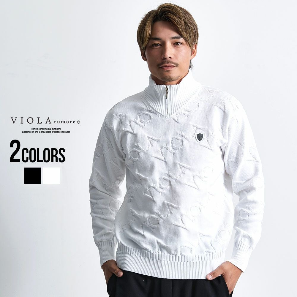 VIOLA(ヴィオラ)ハーフジップJQセーター/全2色
