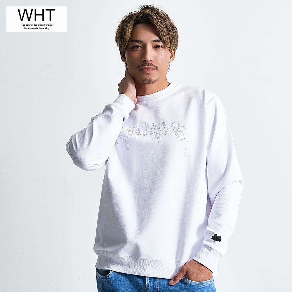 イロチのトレーナー LUXE／R(ラグジュ)ポンチラインストーントレーナー/全3色