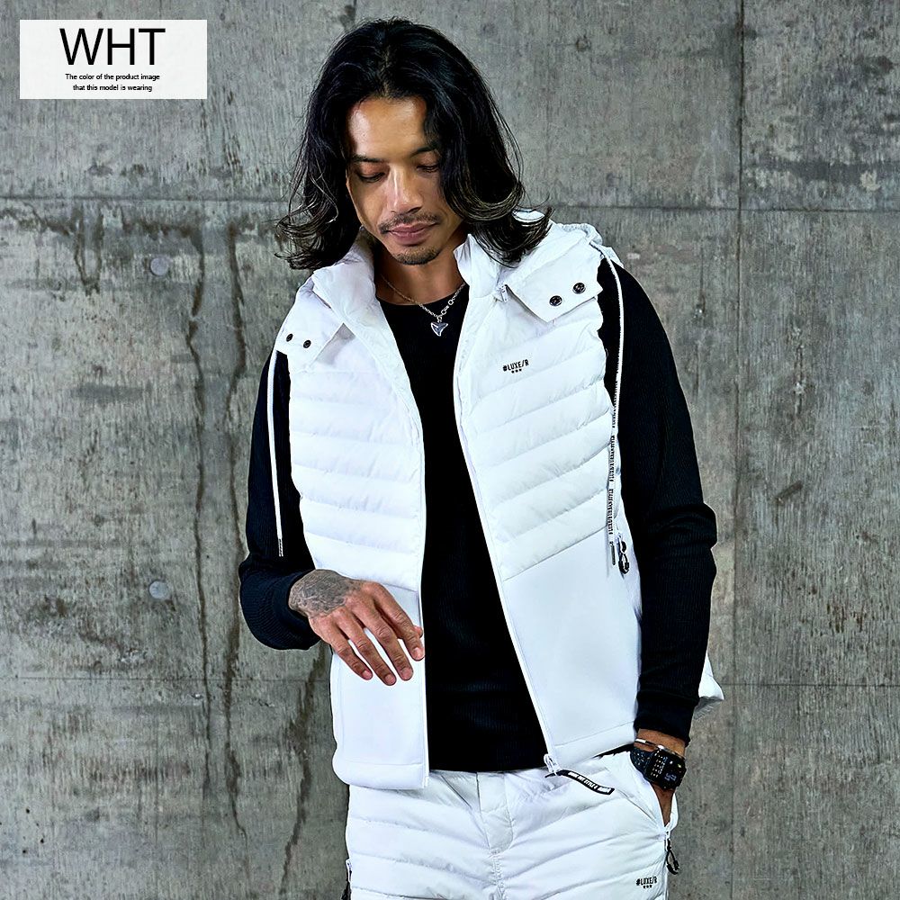 LUXE／R(ラグジュ)フェザーダウンベスト/全3色