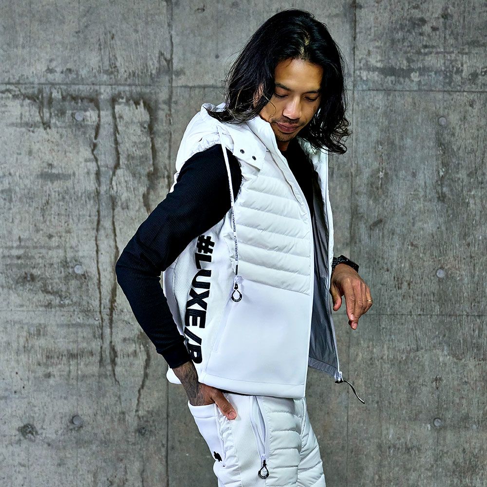 LUXE／R(ラグジュ)フェザーダウンベスト/全3色