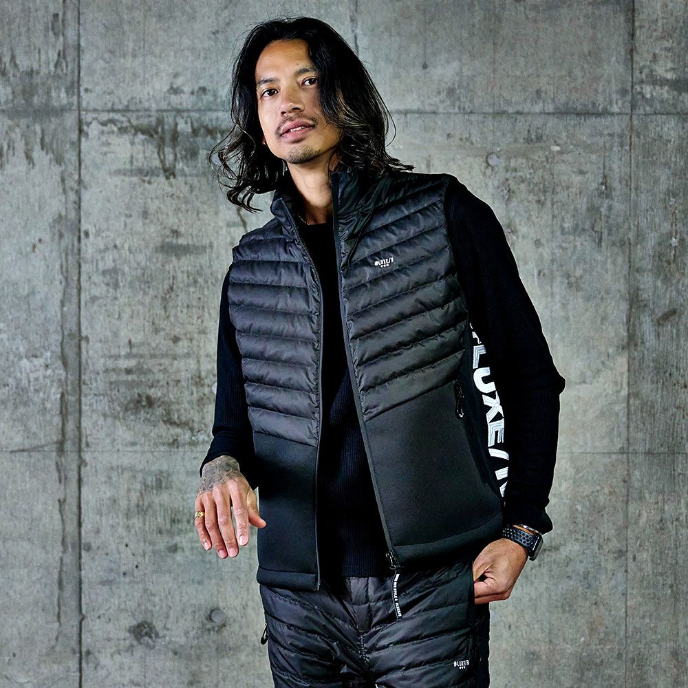 LUXE／R(ラグジュ)フェザーダウンベスト/全3色