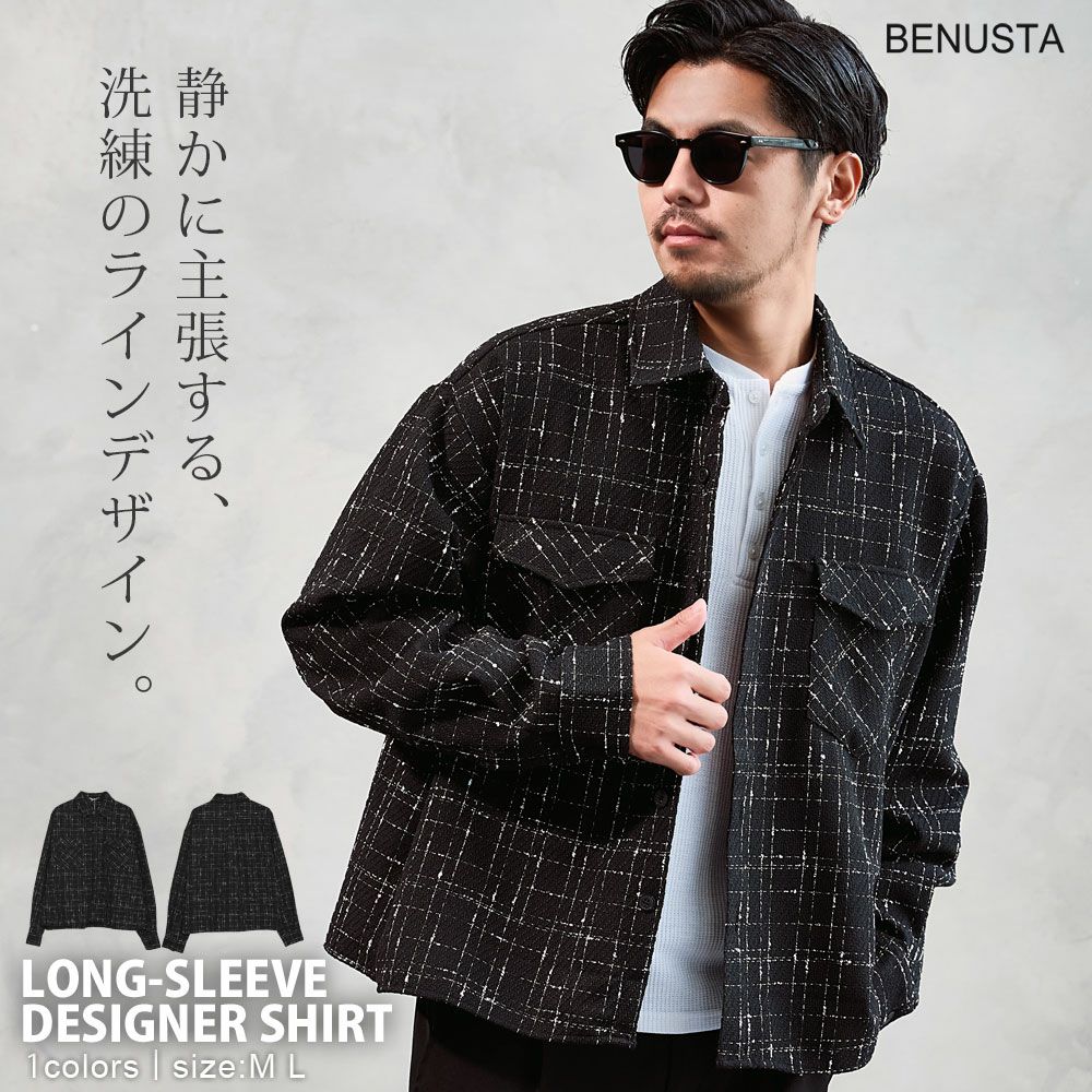 BENUSTA(ベヌスタ)デザインシャツ/全1色 