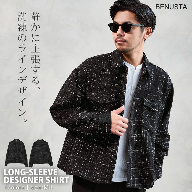 BENUSTA(ベヌスタ)デザインシャツ/全1色 