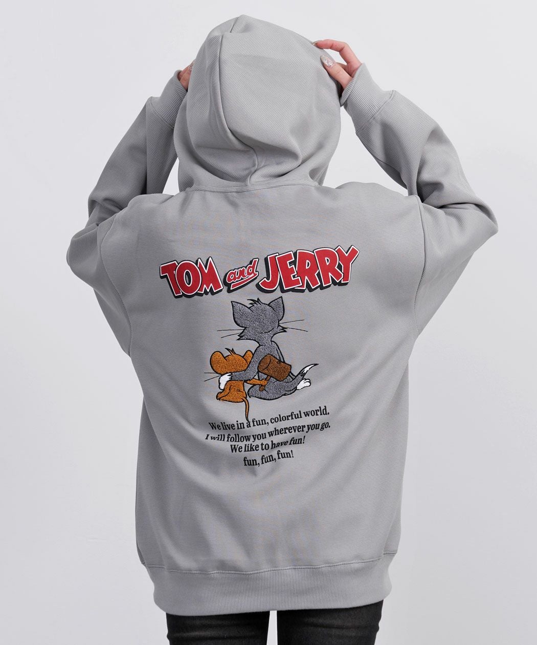 TOM&JERRY(トム&ジェリー)TJ長袖ジップパーカー/全2色