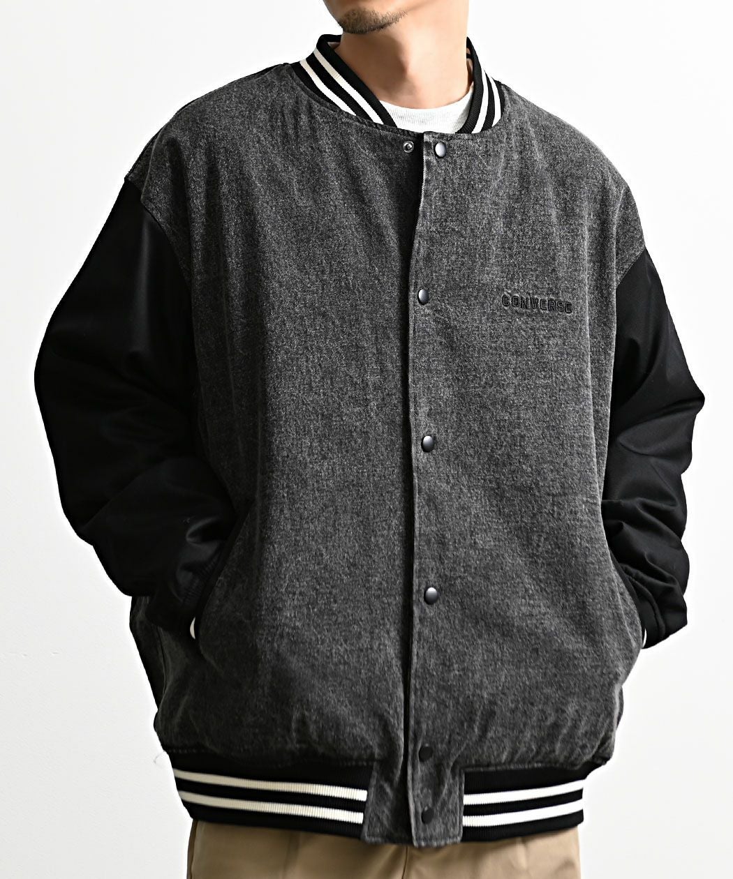 CONVERSE(コンバース)袖配色スタジアムJKT/全3色