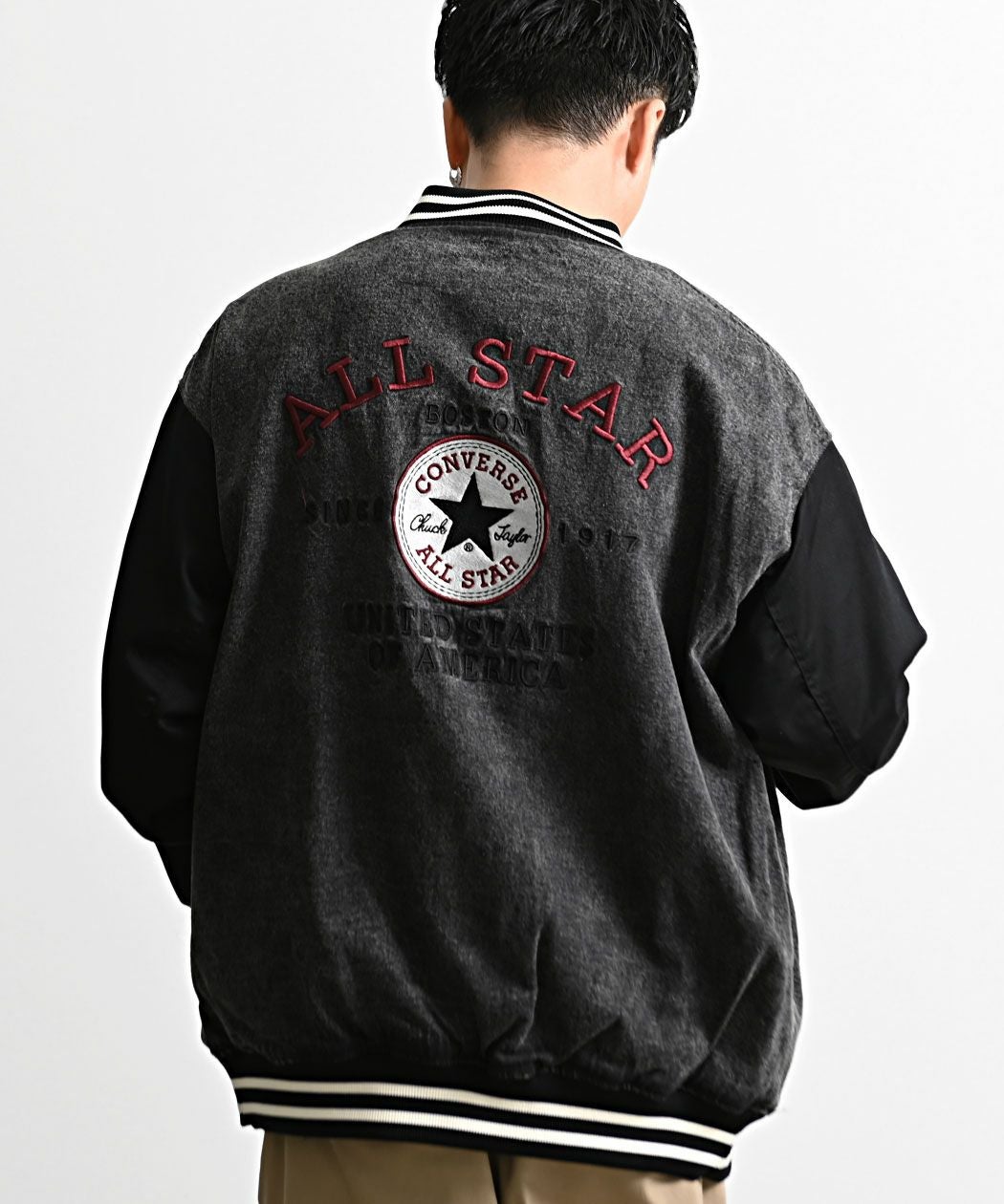 CONVERSE(コンバース)袖配色スタジアムJKT/全3色